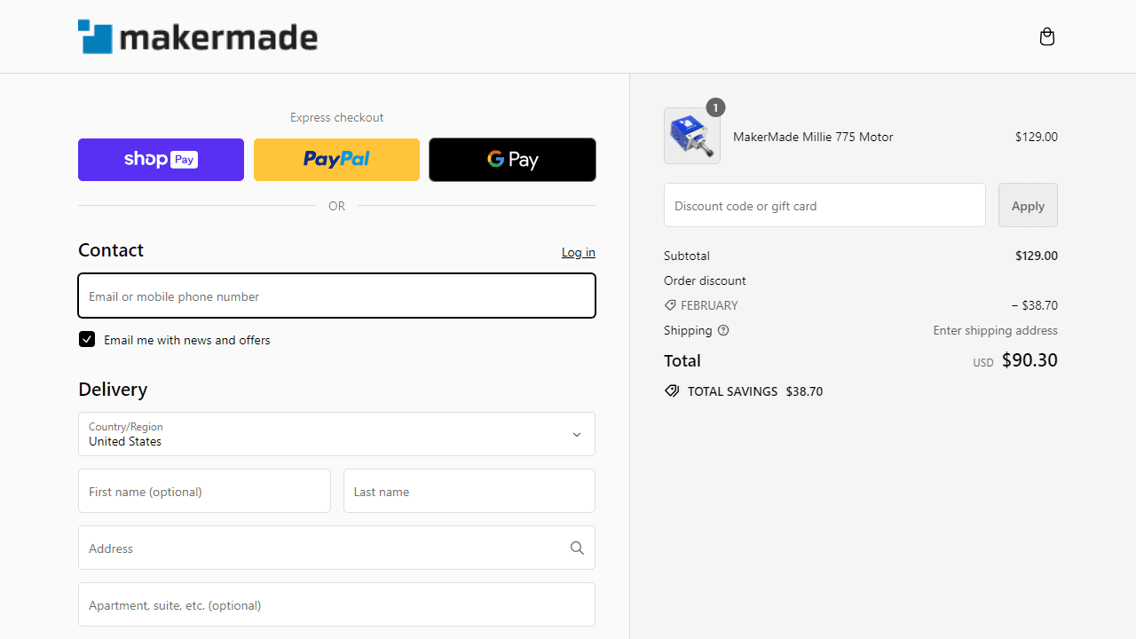 How to apply MakerMade coupon code